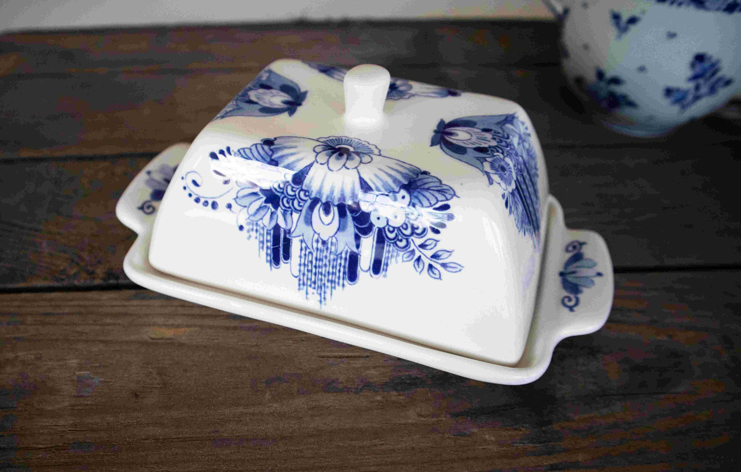 Delft Blue Butter Dish