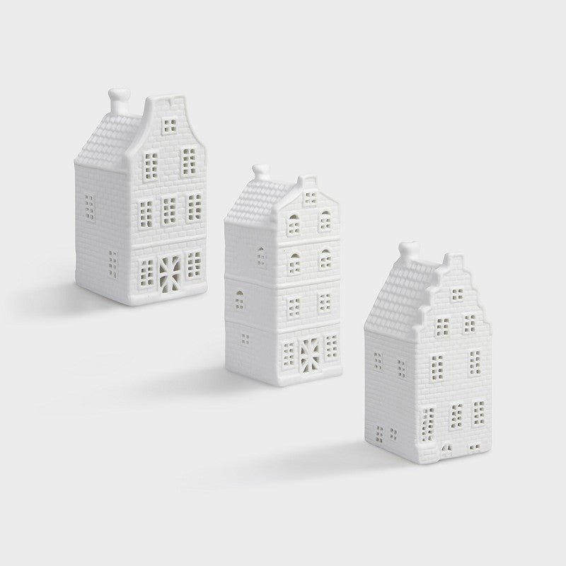 Tea Light Canal Houses: Charm Set of 3