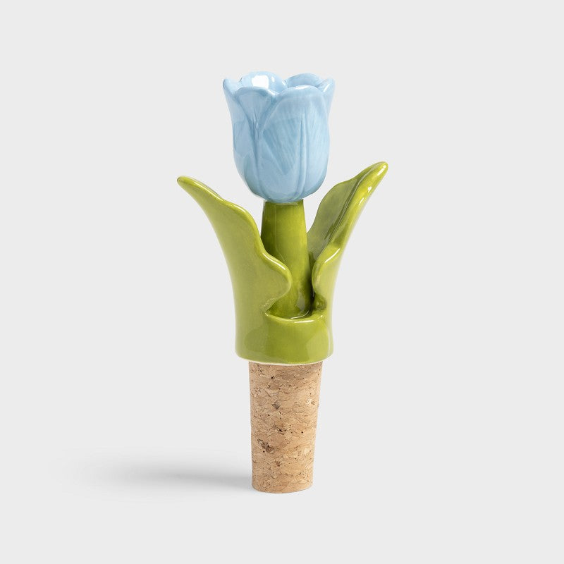 Delftware Tulip Bottle Stoppers: Set of 3