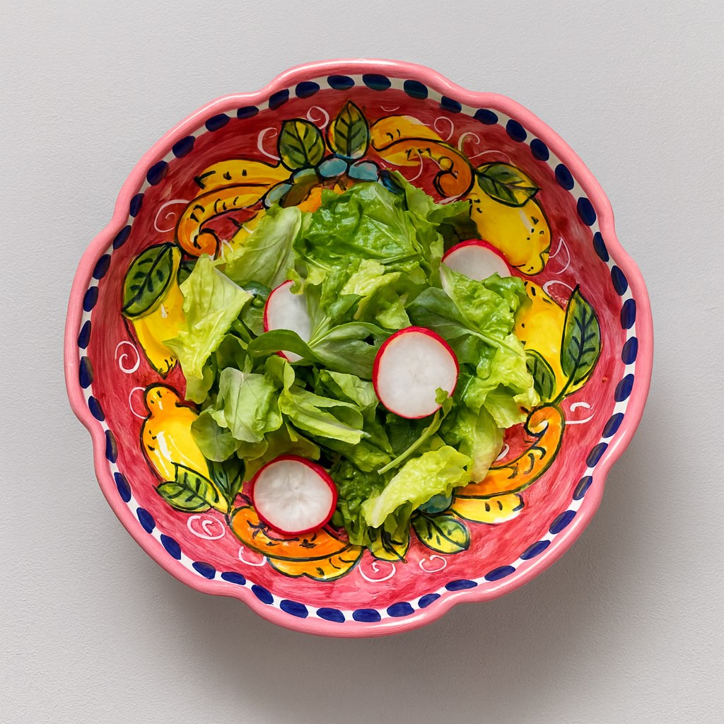 Vietri Bowl - Giardino Salmone (Salmon)