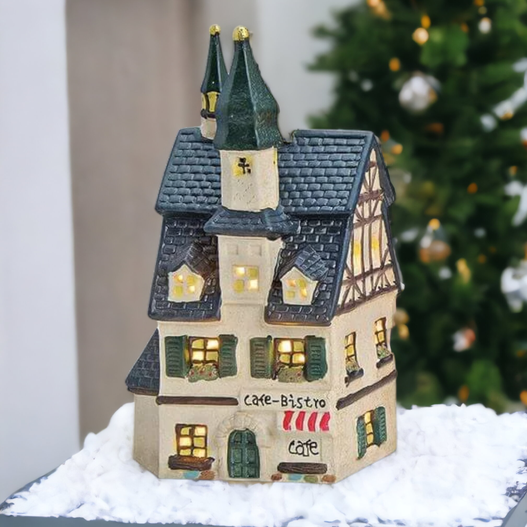 Cafe Bistro - Tea Light Miniature (Hand-painted)