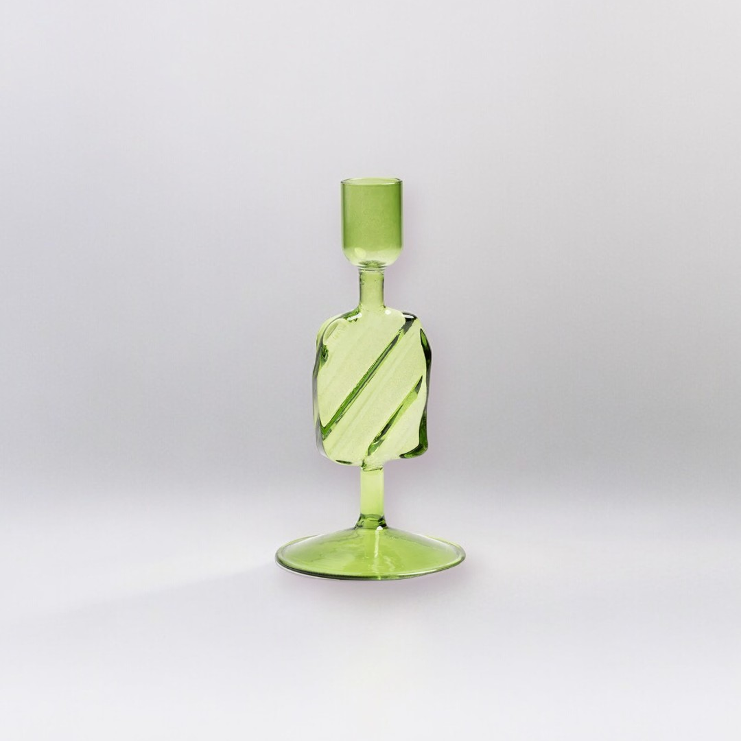 Verdant Abstract Candle Holder