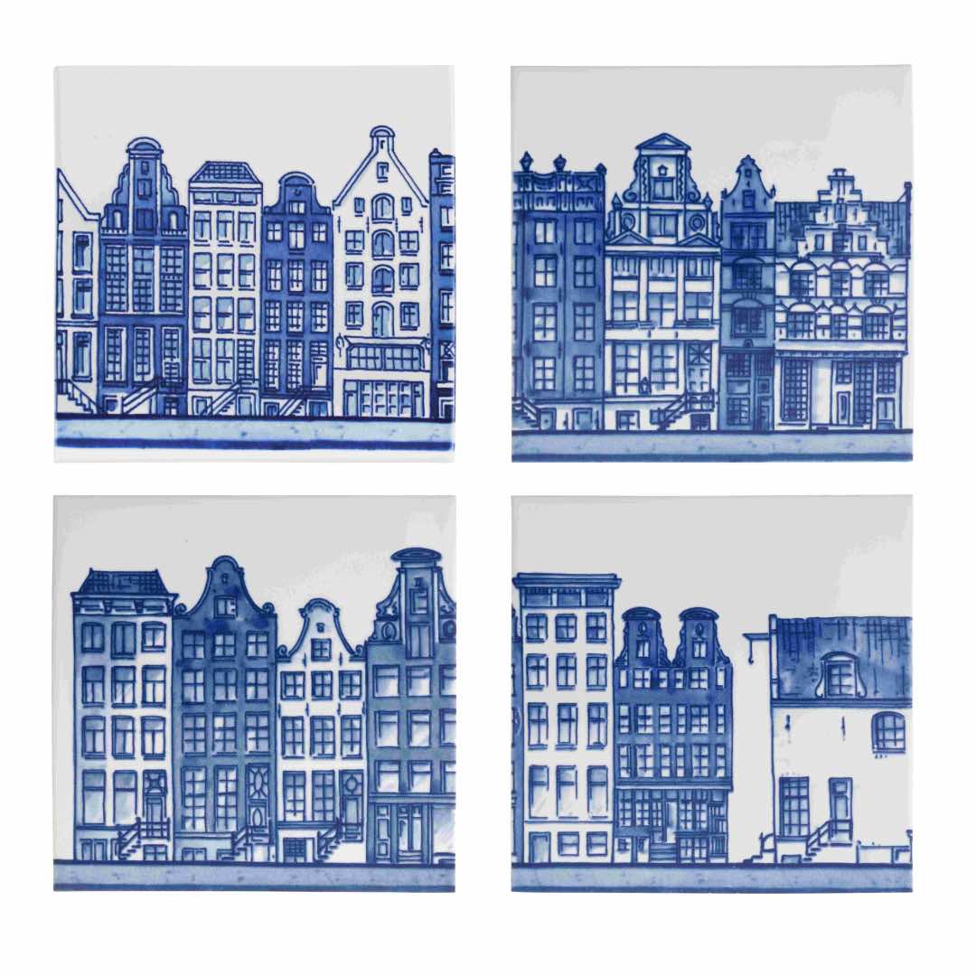 Royal Delft Canal House Tile #4