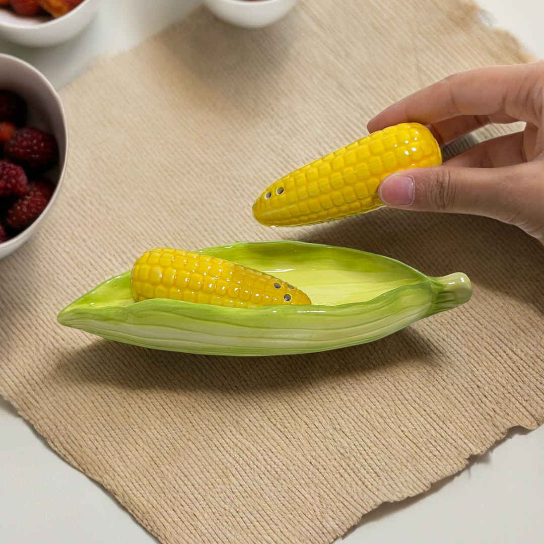 Corn Salt & Pepper Shakers (Handmade)