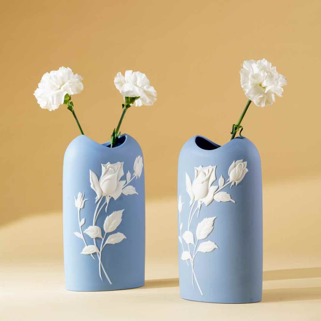Yūka Blue & White Vase