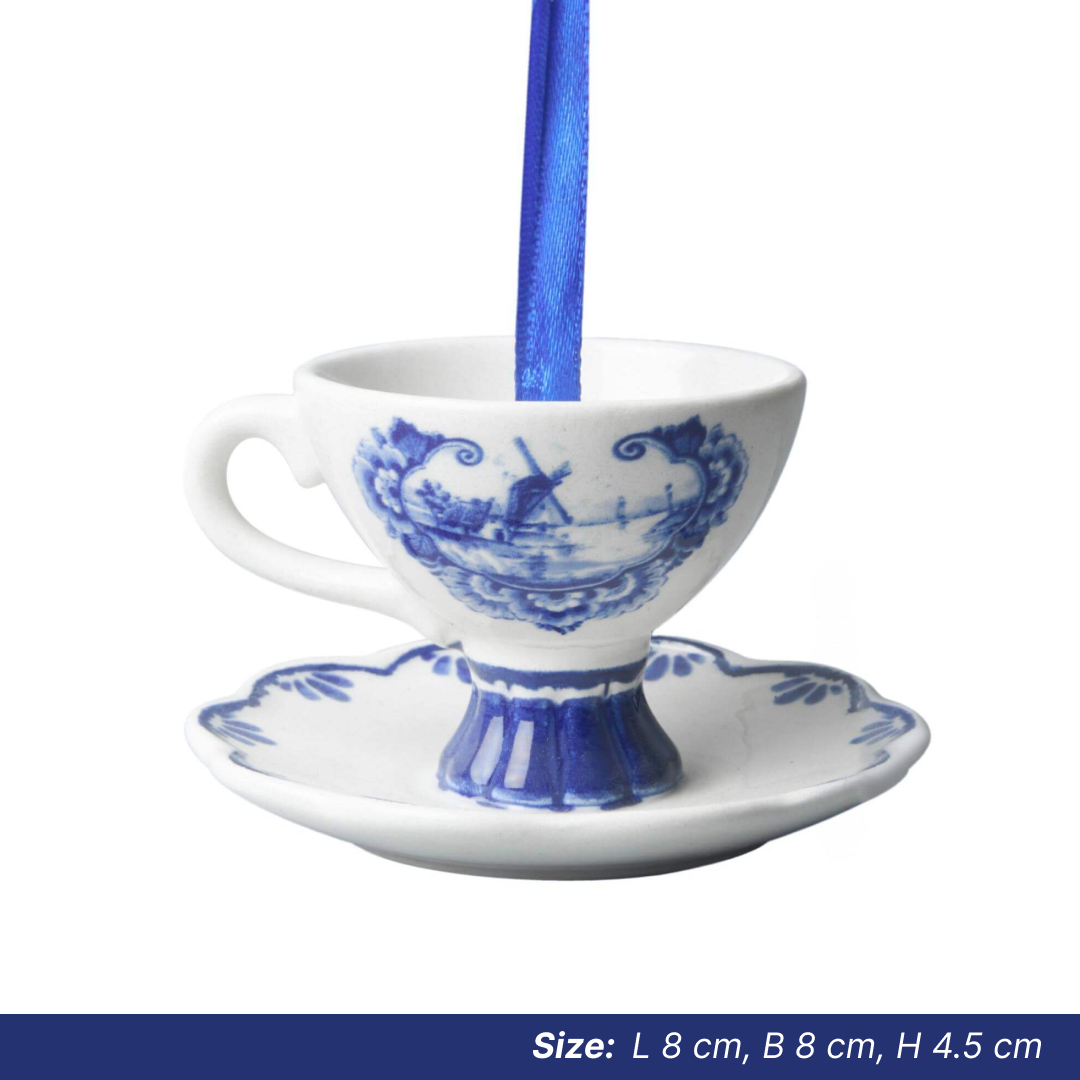 Christmas Ornaments: Delft Teacup
