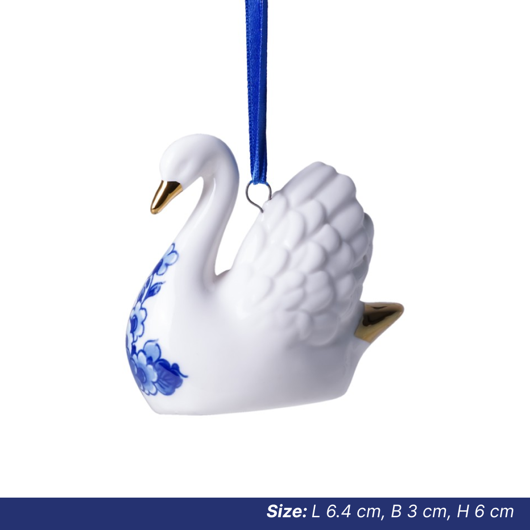 Christmas Ornaments: Delft Swan