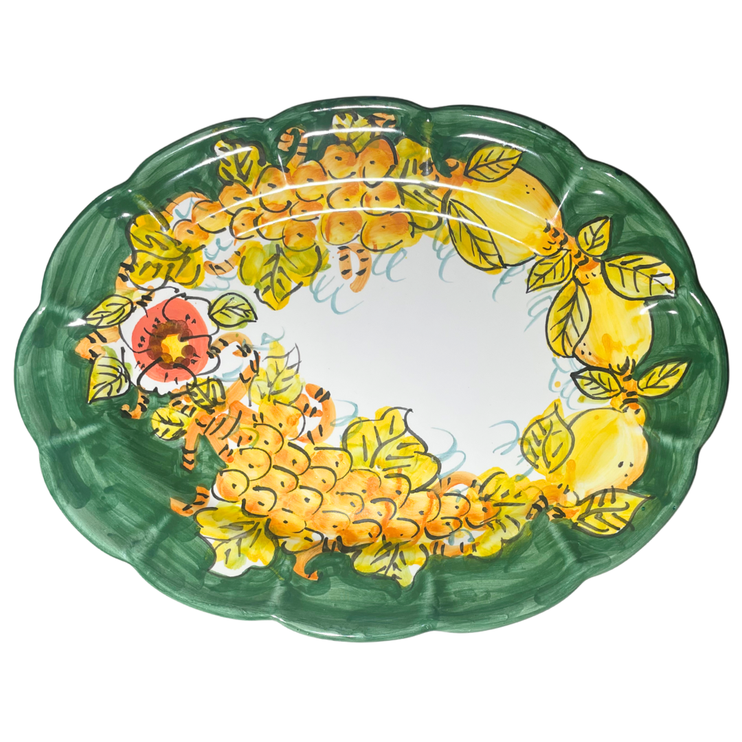 Large Serving Platter - Limoni Verde (Green)