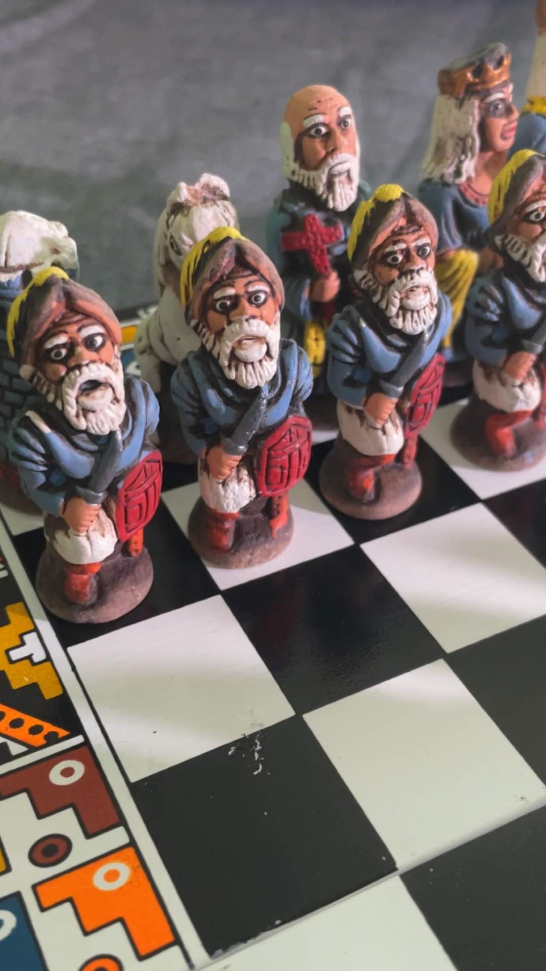 Spanish Conquistadors Vs. Incans Chess Set