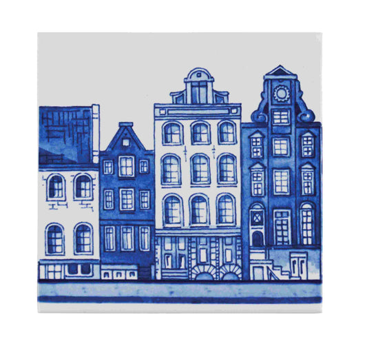 Royal Delft Canal House Tile #5