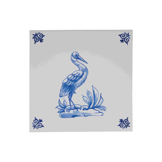 Royal Delft Dutch Heritage Tiles: Bird