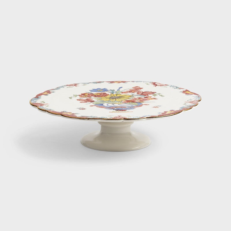 Multicoloured Delft Platina Cake Stand