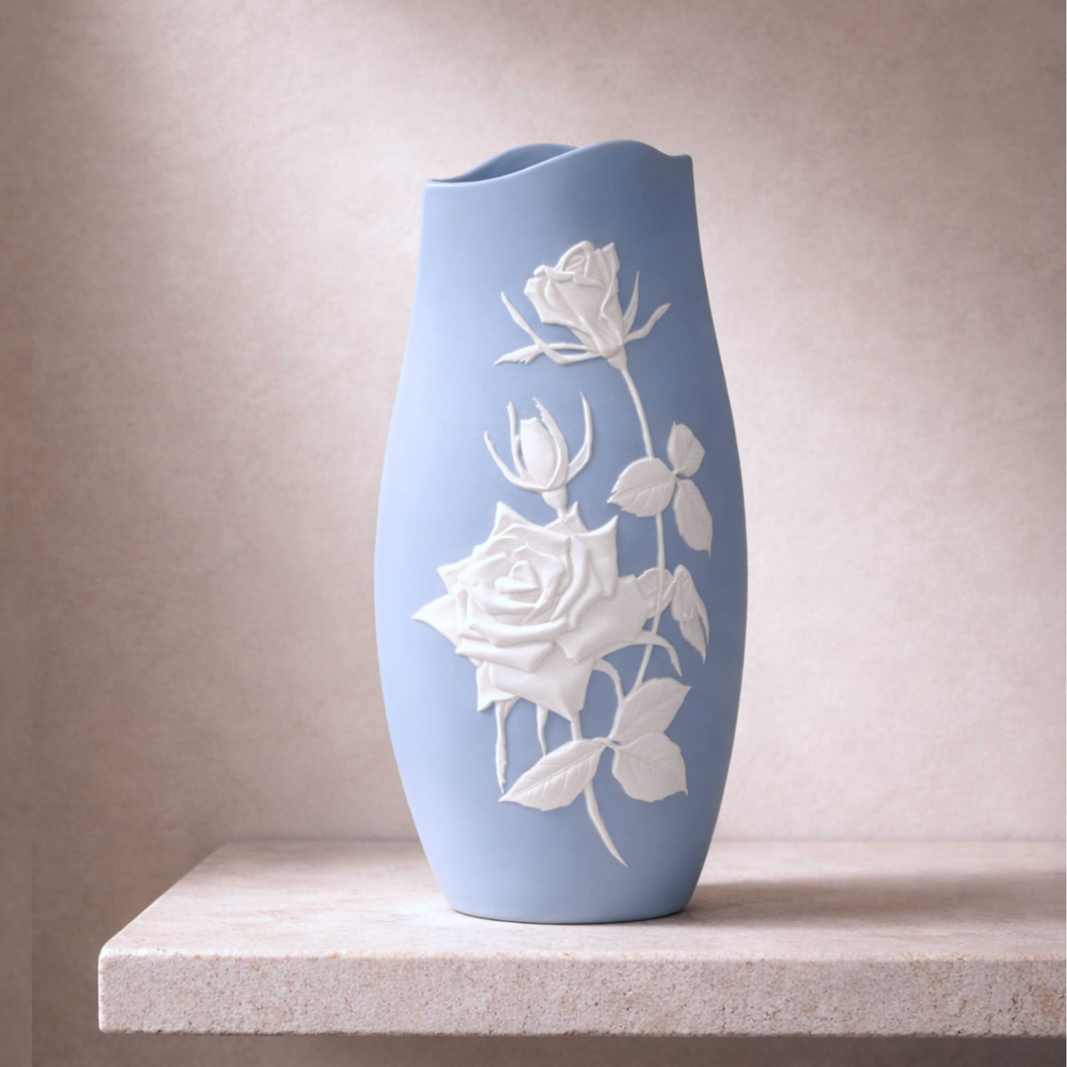 Yuka Blue & White Vase — Ni (No. 2) [Ships Oct 15]