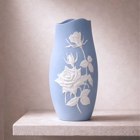 Yuka Blue & White Vase — Ni (No. 2) [Ships Oct 15]