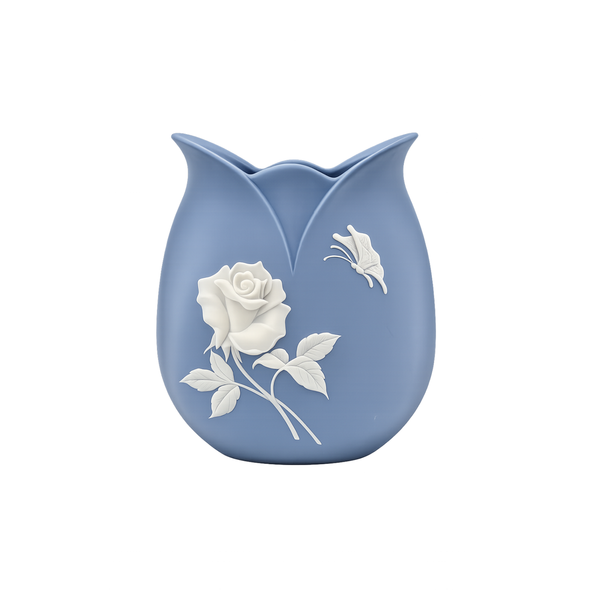 Yuka Blue & White Vase — Yon (No. 4) [Ships Oct 15]