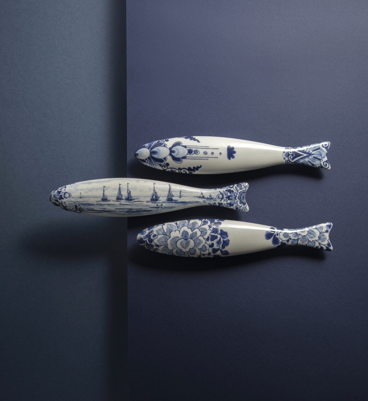 Blue Herring Wall Hanging: Classic Deft Set of 3