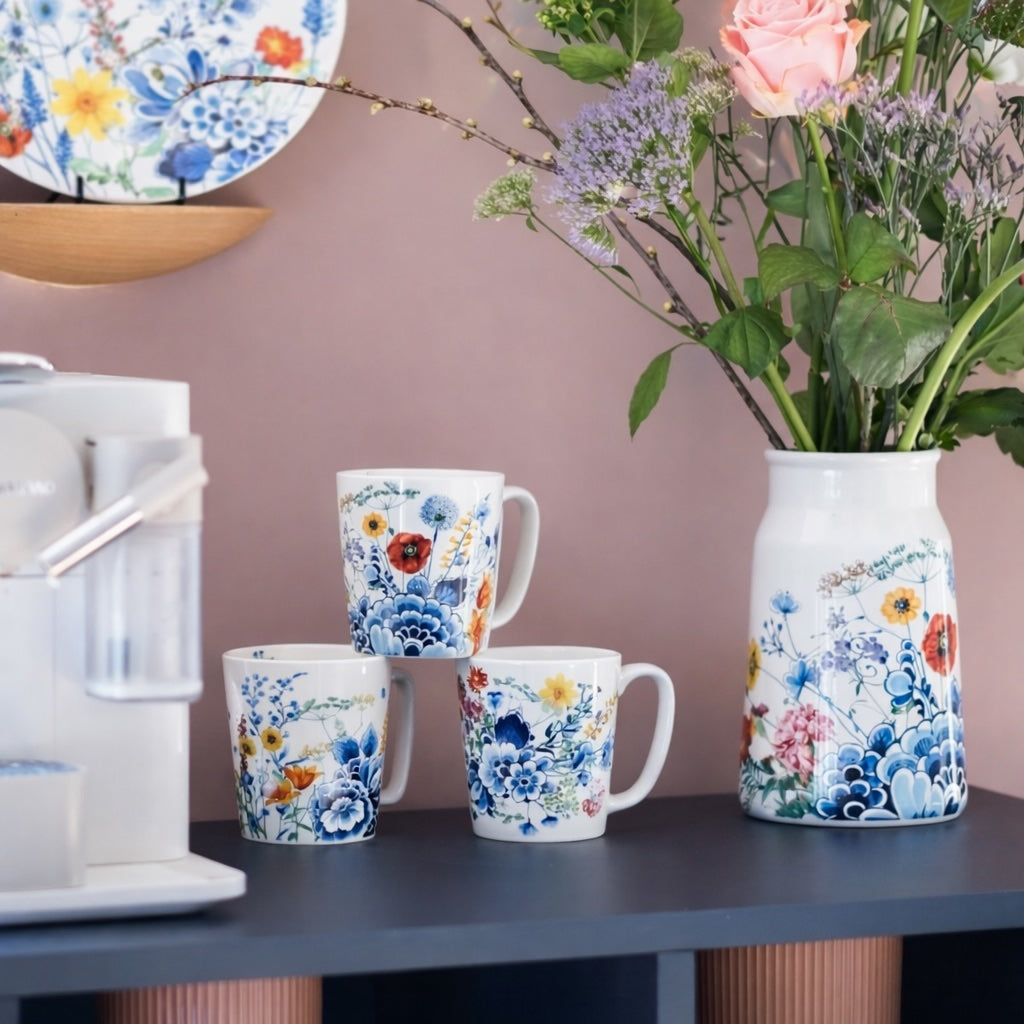 Tea Mug Wildbloemen – Flower Oasis (Set of 2)