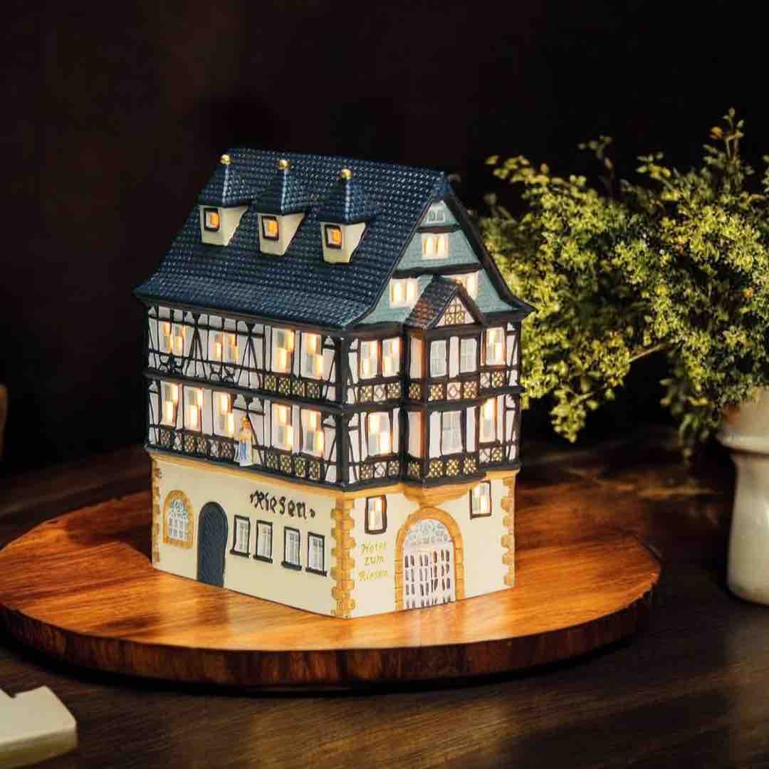 Hotel Zum Riesen - Tea Light Miniature (Hand-painted)