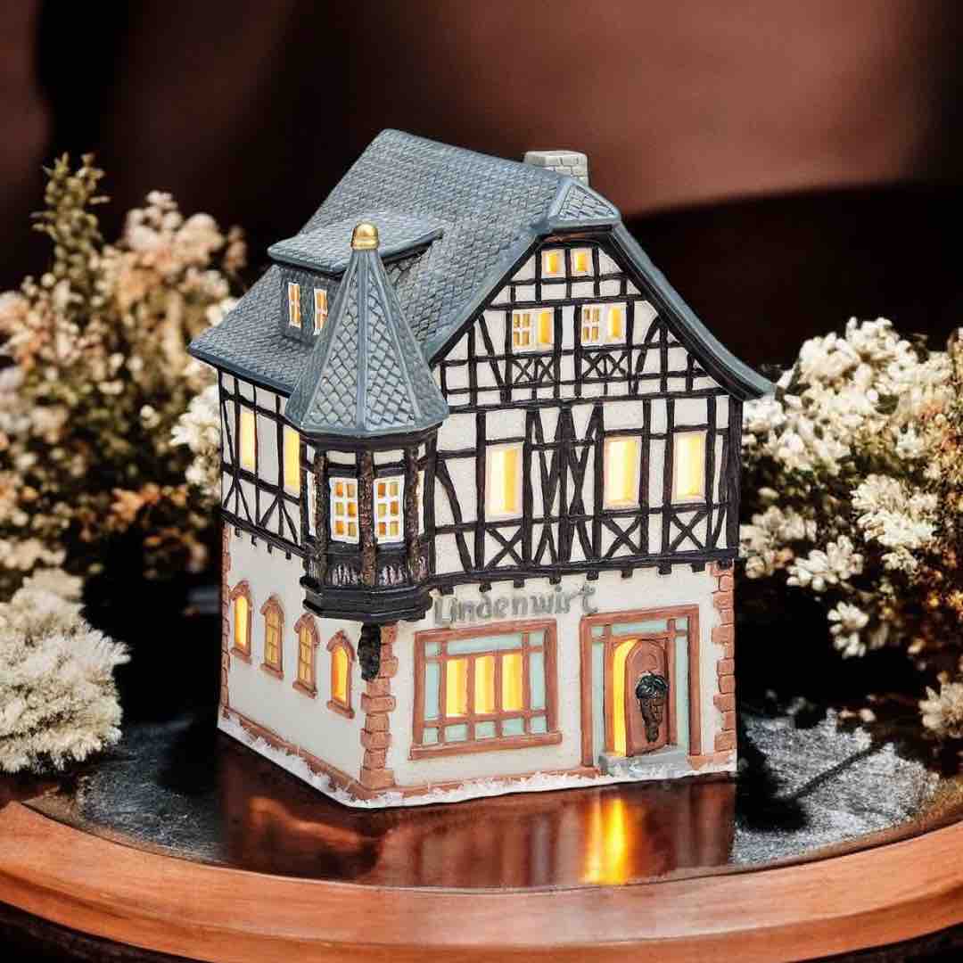 Hotel Lindenwirt - Tea Light Miniature (Hand-painted)