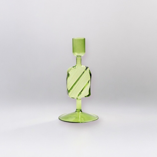 Verdant Abstract Candle Holder