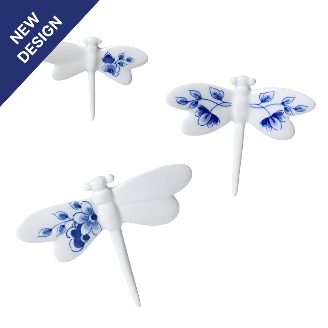 Delft Wall Dragonflies - Set of 3