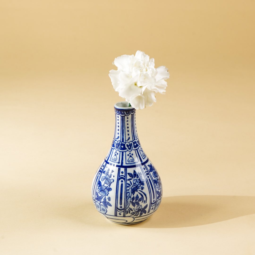 Vermeer Blue Whisper Vase (Hand Painted)