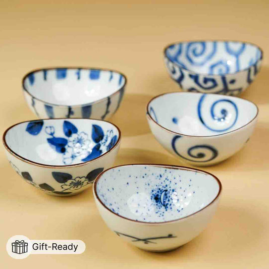 Aoi Curved Bowl Set (Set of 5)