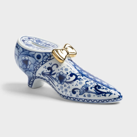 [NEW] Delftware Shoe Coin Bank