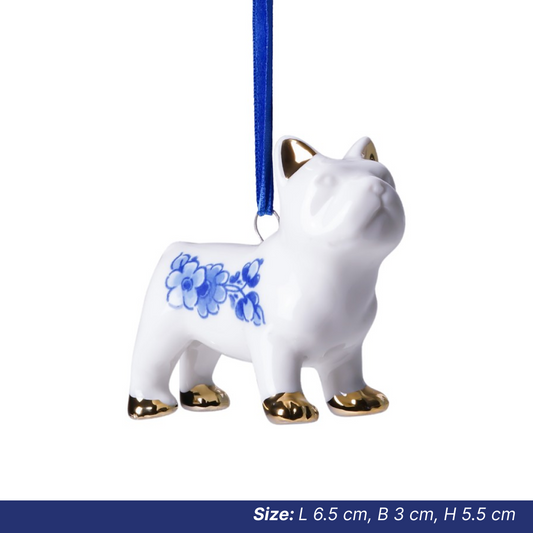 Christmas Ornaments: Delft Bulldog