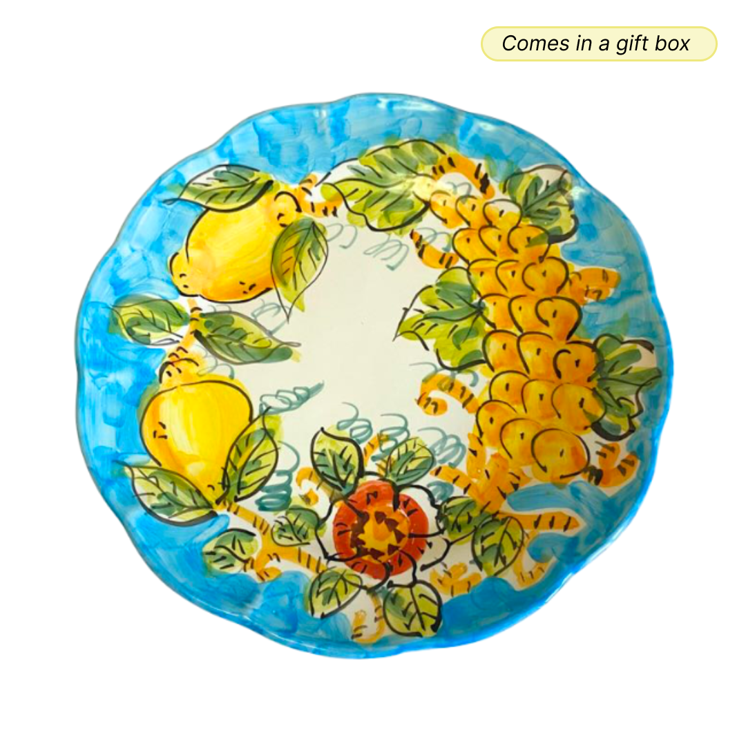 Amalfi Bowl — Limoni Celeste (Light Blue / Sky Blue)