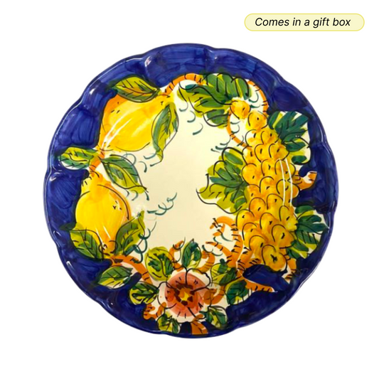 Amalfi Bowl — Limoni Blu (Dark Blue)