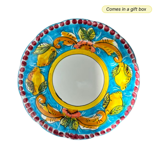 Amalfi Bowl — Giardino Celeste (Light Blue / Sky Blue)