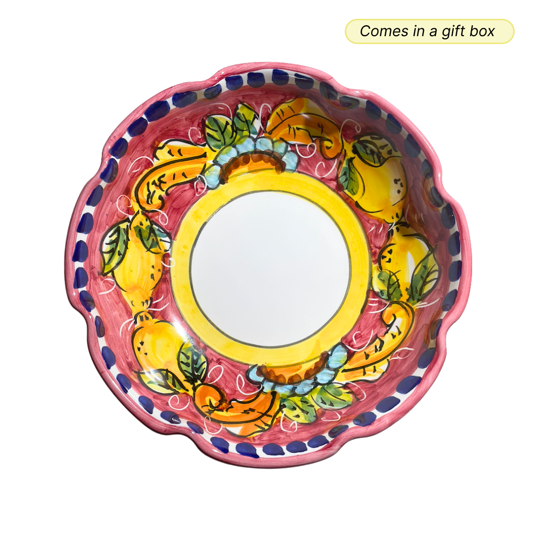 Vietri Bowl - Giardino Rosa (Pink)