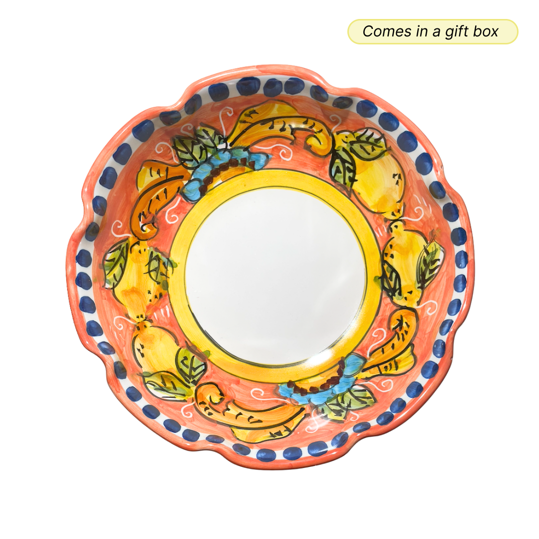 Vietri Bowl - Giardino Salmone (Salmon)