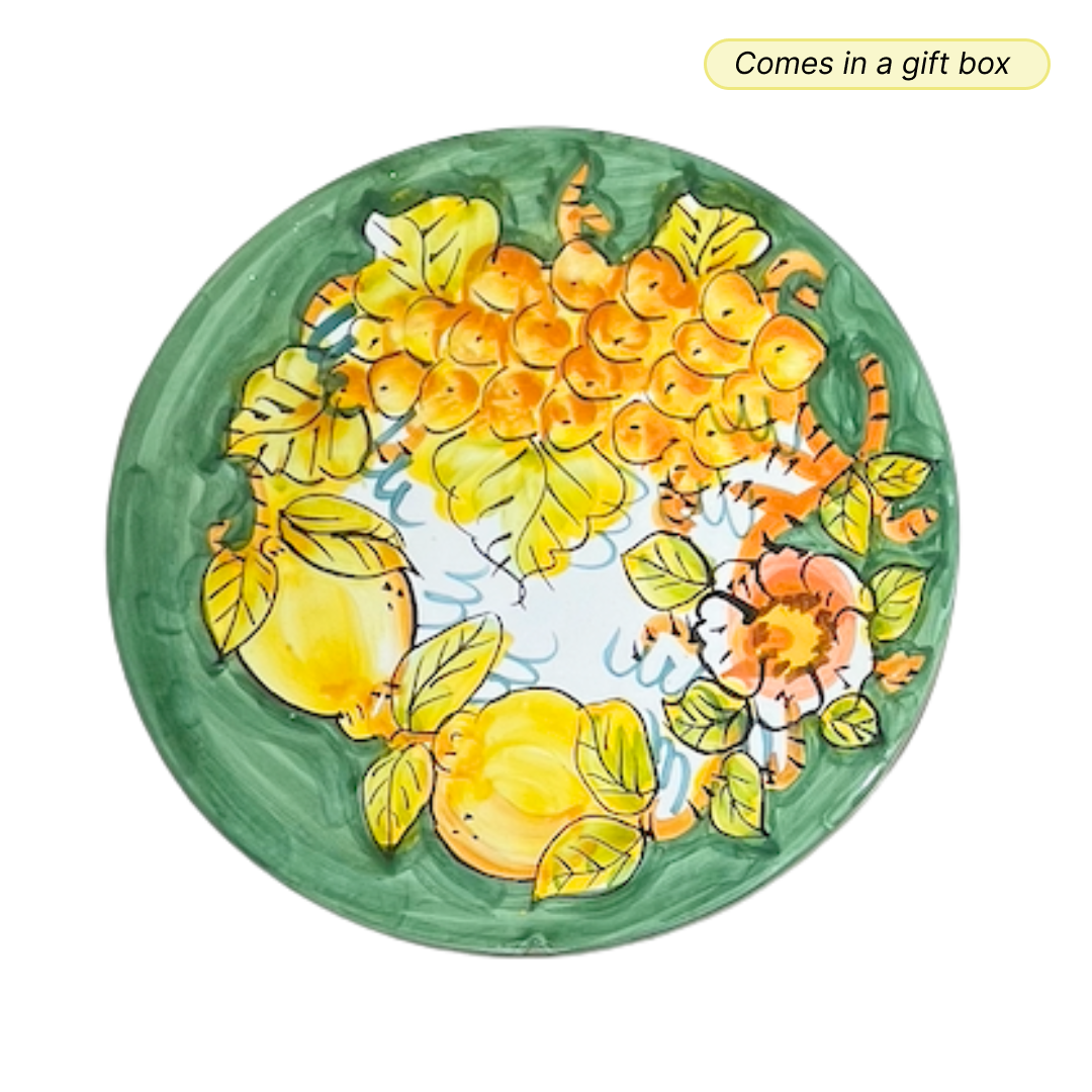 Wall Hanging Plate - Giardino Verde (Green)