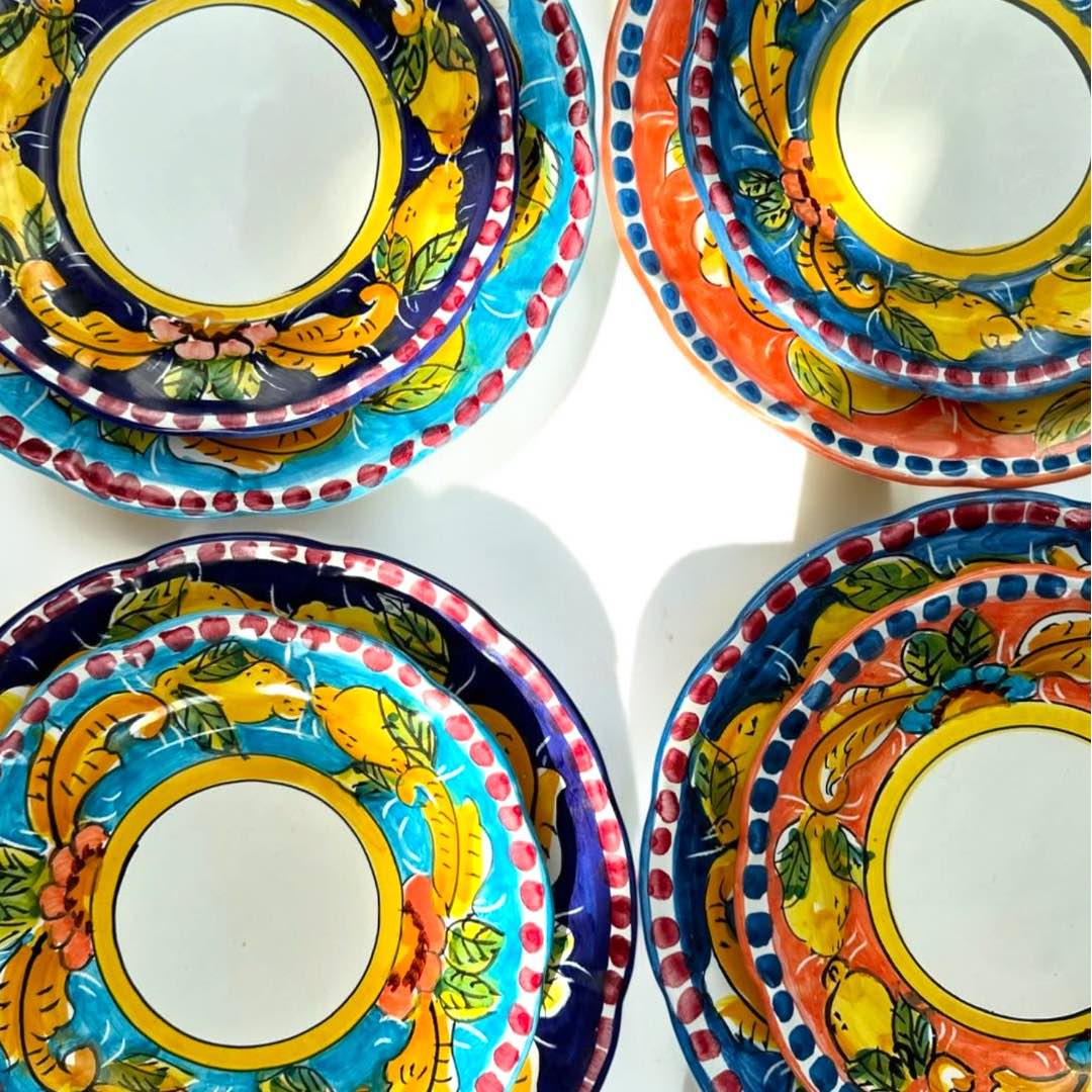 Amalfi Bowl — Giardino Celeste (Light Blue / Sky Blue)