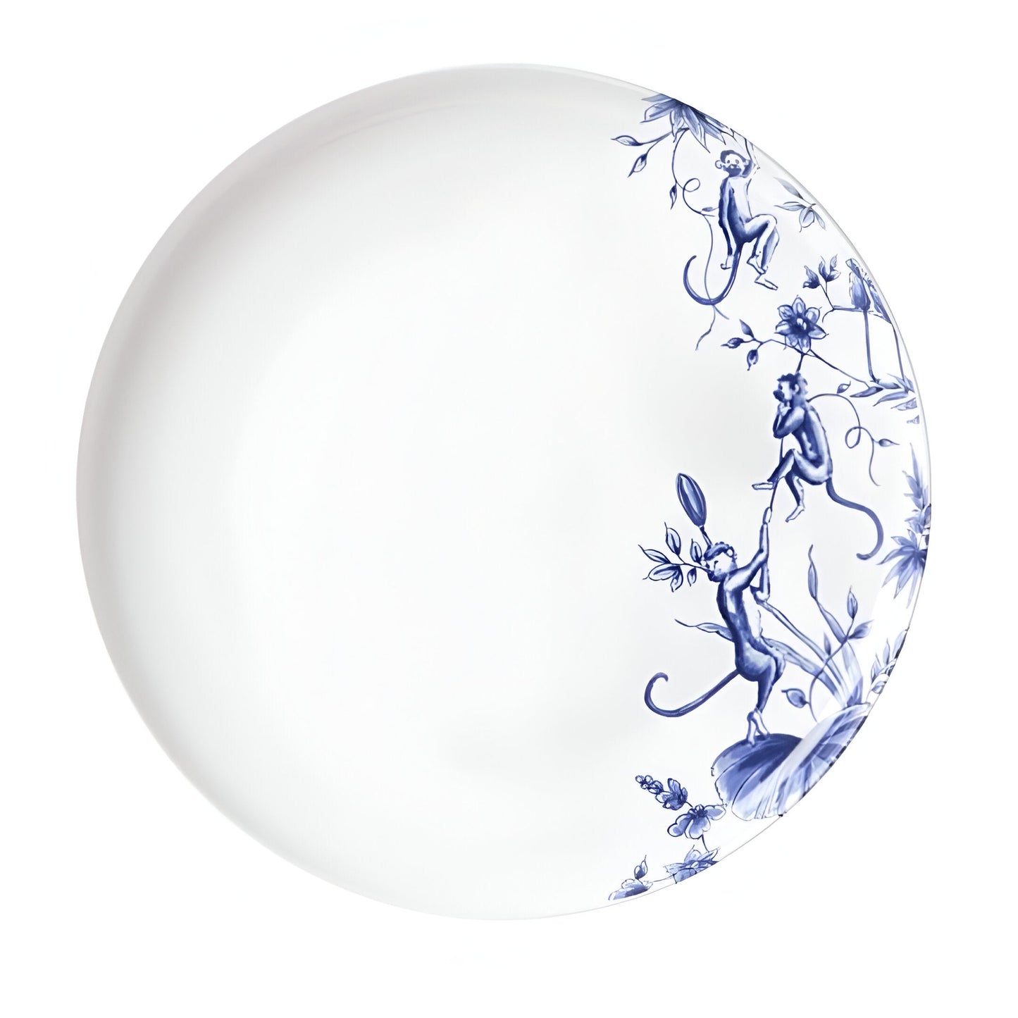 Delft Blue Monkey Plates: Dinner Plates (Set of 2)