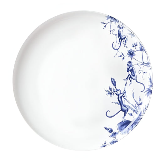 Delft Blue Monkey Plates: Dinner Plates (Set of 2)