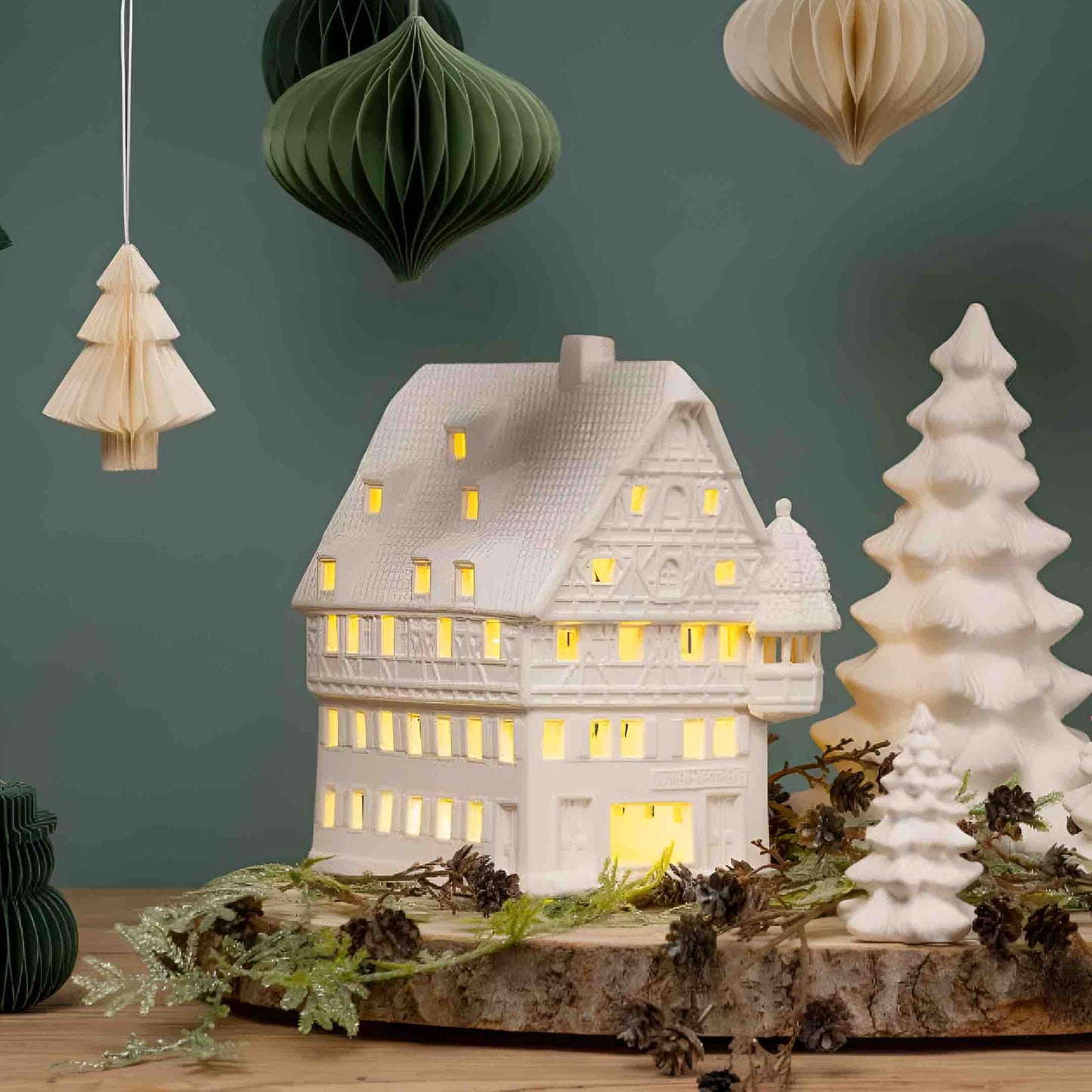 Marien Apotheke (Apothecary) Rothenburg - Tea Light Miniature (Hand-painted)
